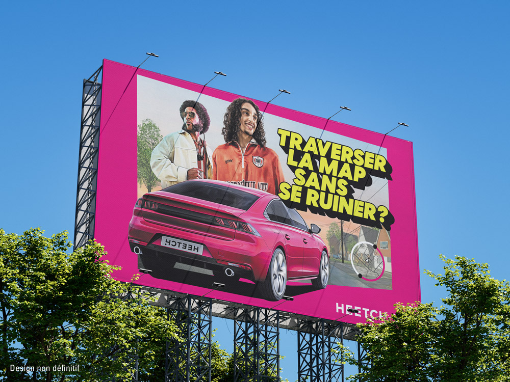 Affiche Heetch – visuel autoroute